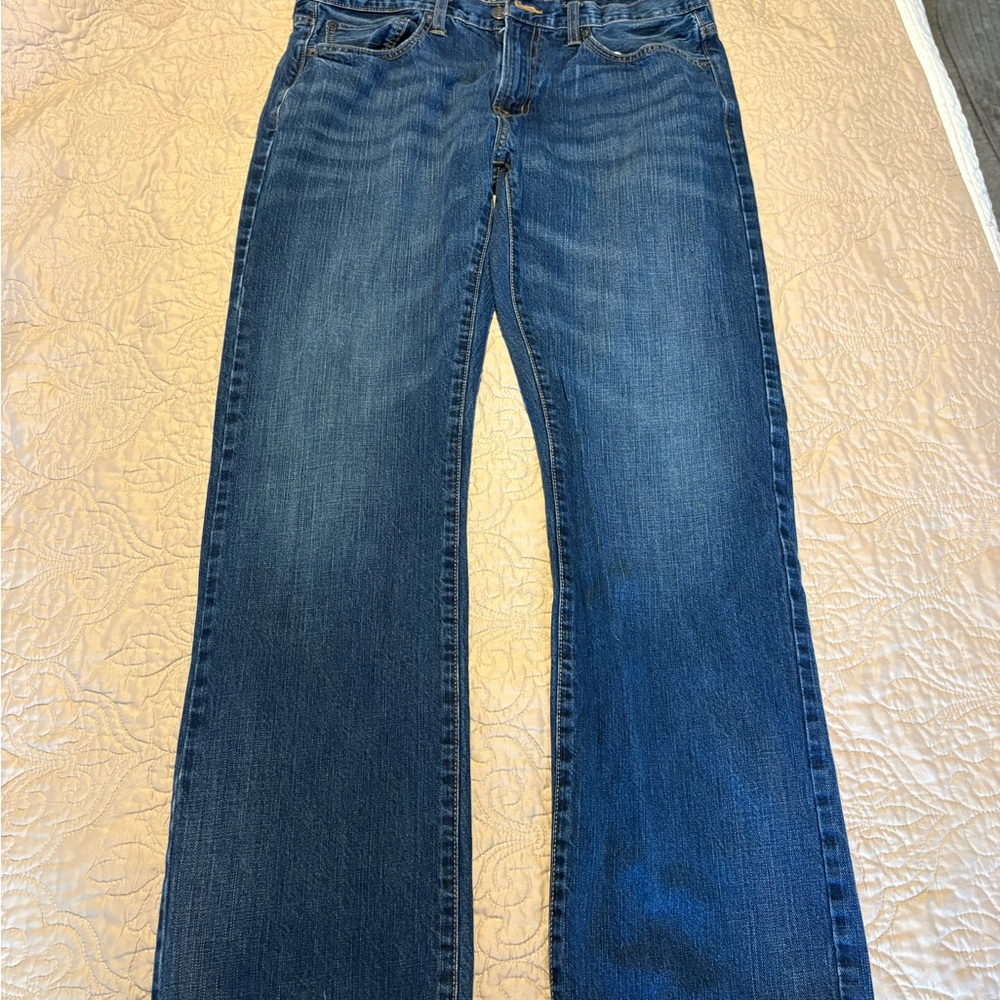 American Eagle Outfitters Dark Blue Denim Jeans - Picture 2 of 6